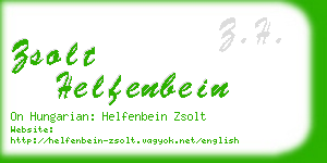 zsolt helfenbein business card